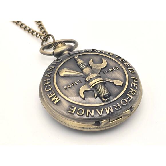 Mechanic Pocket Watch NEW Gift for Auto Car Worker Diesel Truck - Picture 3 of 8